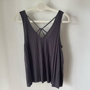Flowy Dark Gray Tank Top